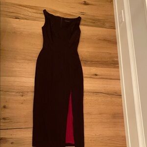 Elegant Chocolate Brown Maxi Dress